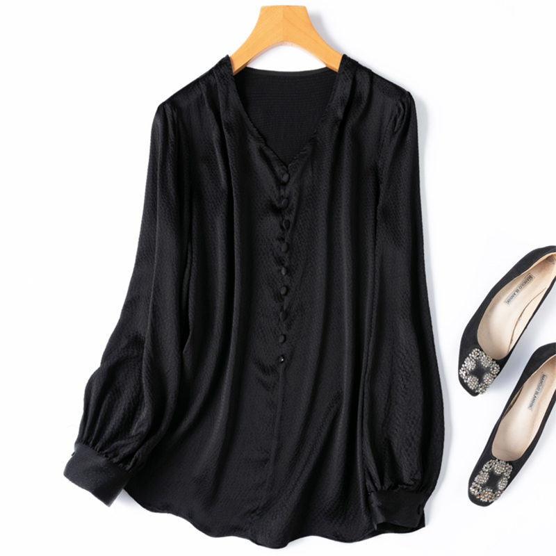 Silk Blouse - Women Silk Blouse 93% Mulberry Silk