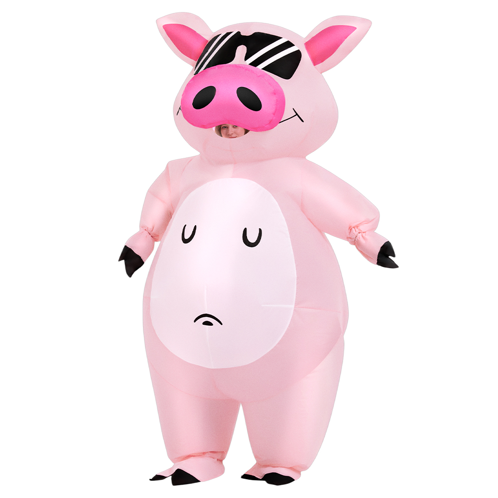 Cartoon Animal Piglet Inflatab - Womens Suit 评论和价格