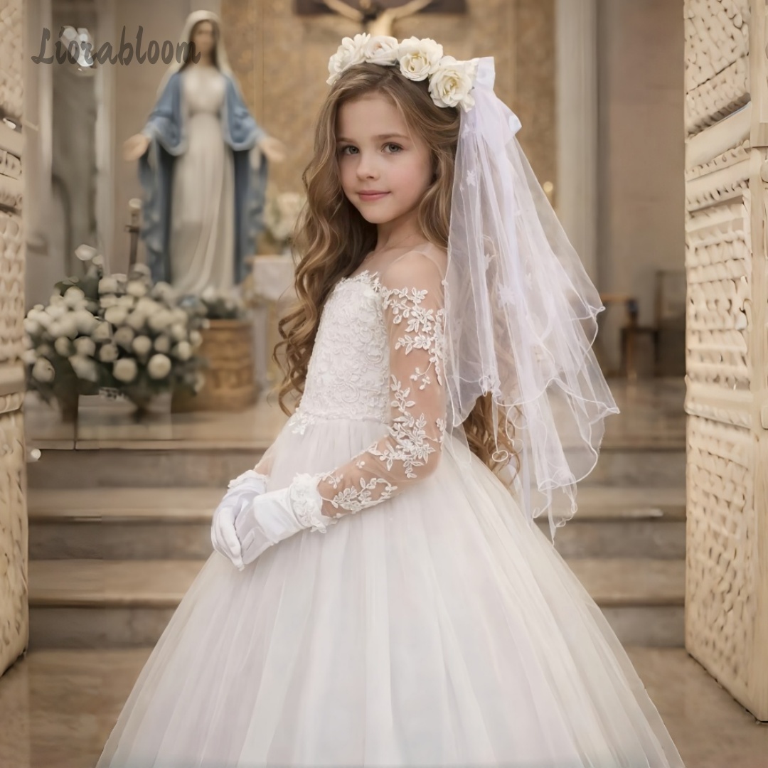 Girls' Lace Wedding Dress Cust - Formal Skirt 评论和价格