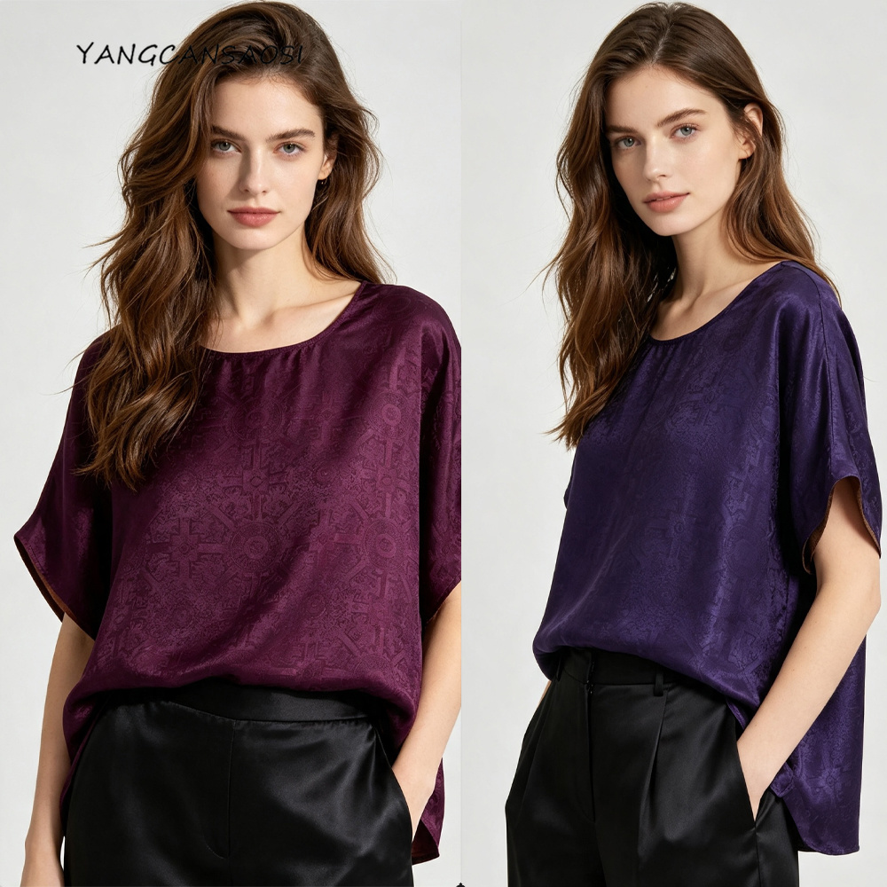 Plus Size Women's Casual Summe - Silk Blouse 评论和价格