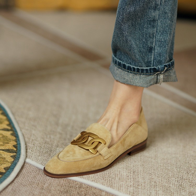 Suede Leather Women Loafers Sp - Womens Heels 评论和价格