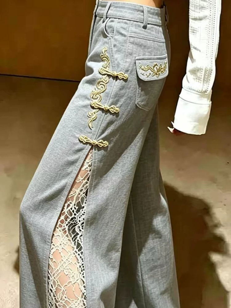 Tailored Trousers Gray Elegant - Tailored Trouser Wide 评论和价格
