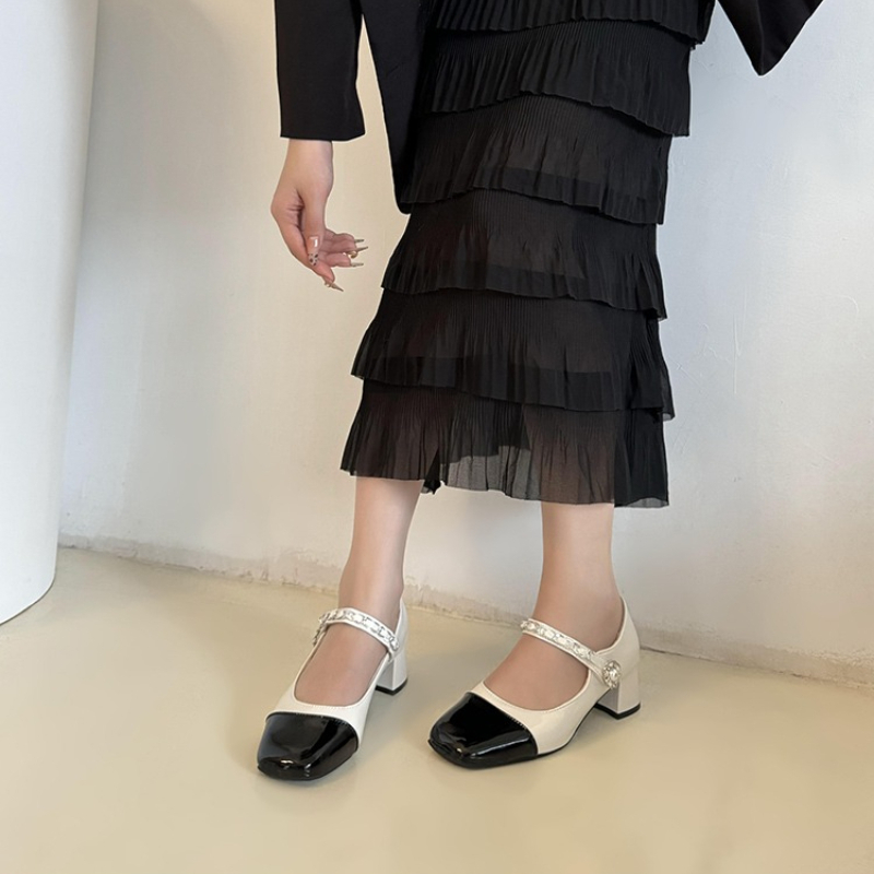 2026 Pearl Clasp Thick-Topped  - Womens Heels 评论和价格