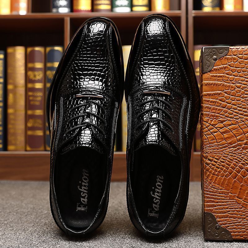 Men's Glossy Patent Leather Br - Formal Dress 评论和价格