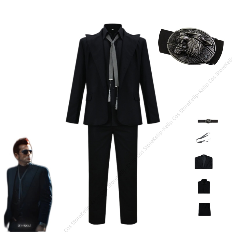 GO Crowley Cosplay Costume Bla - Womens Blazer 评论和价格