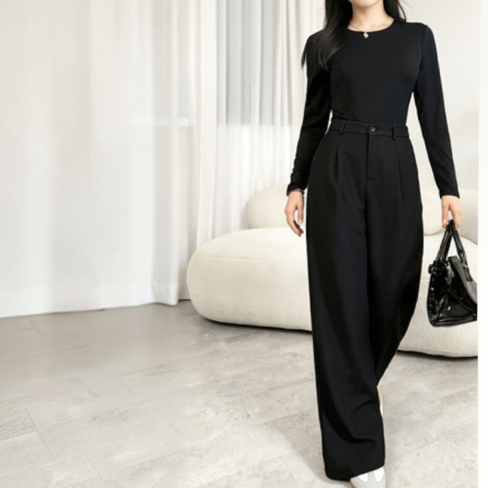 Women Wide Leg Suit Pants High - Tailored Trouser Wide 评论和价格