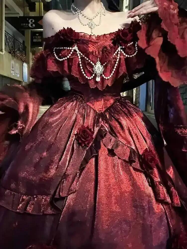 Beauty Princess Dress Red Loli - Formal Skirt 评论和价格