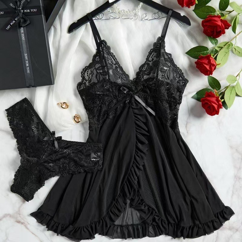 Sexy Nightwear Women's Europea - Lace Dress 评论和价格