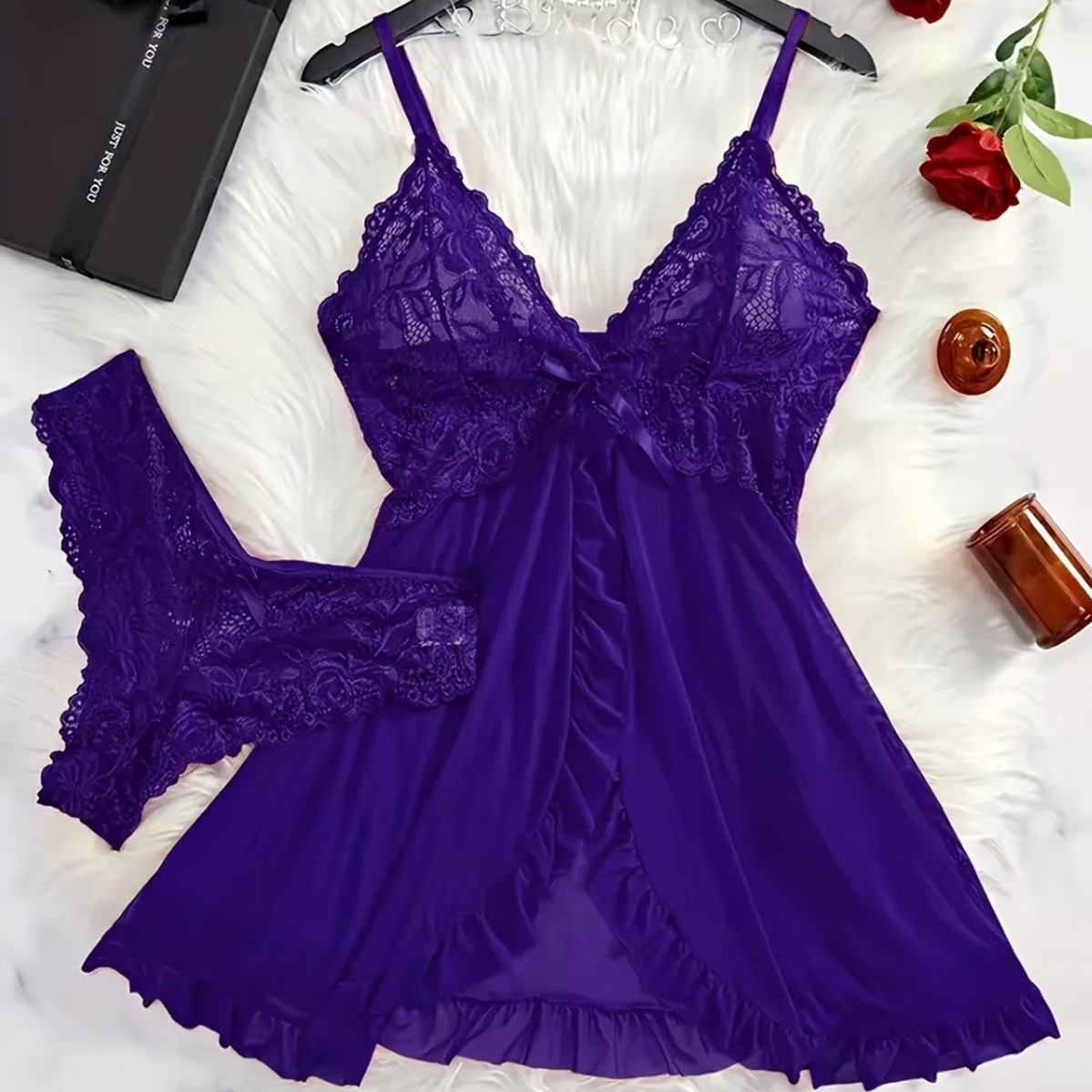 Sexy Nightwear Women's Europea - Lace Dress 评论和价格
