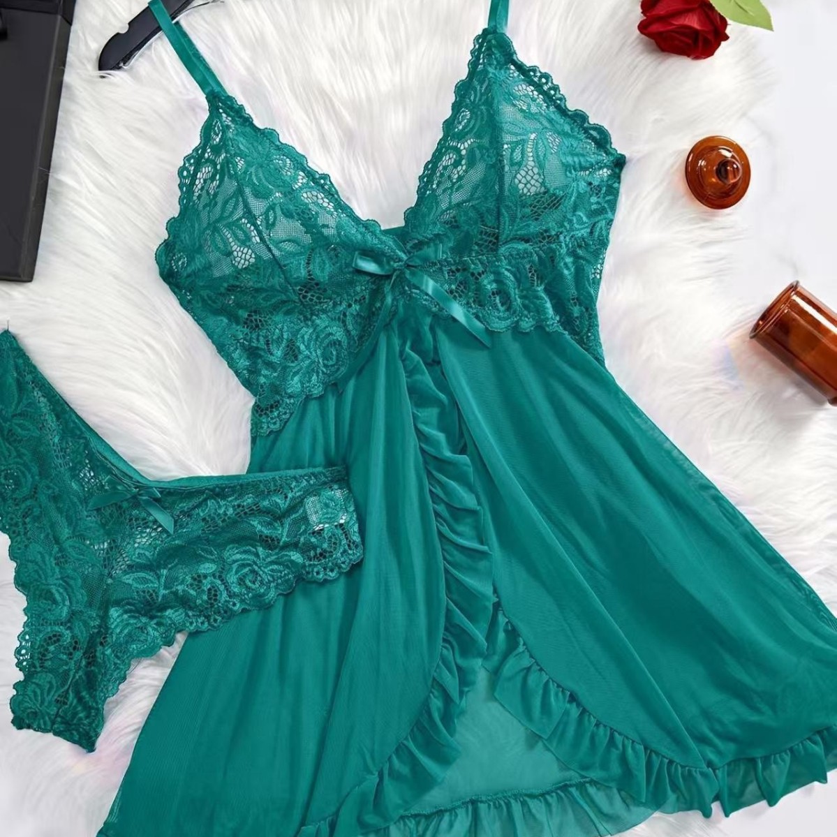 Sexy Nightwear Women's Europea - Lace Dress 评论和价格