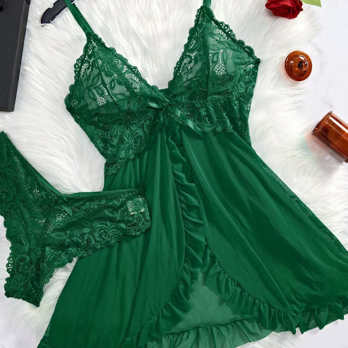 Sexy Nightwear Women's Europea - Lace Dress 评论和价格