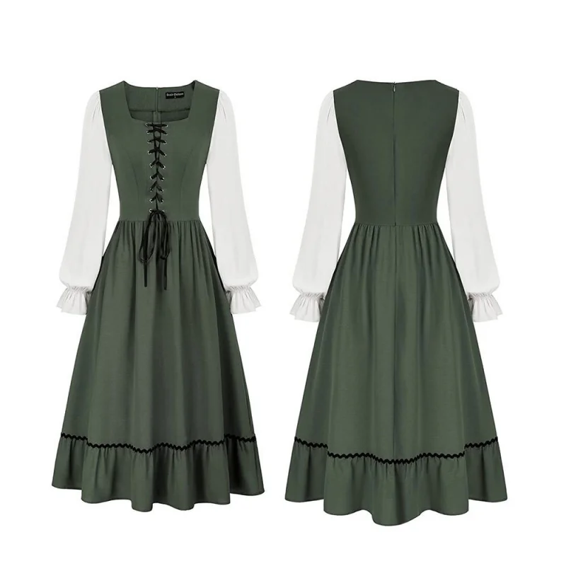 Women'S Vintage Court Medieval - Midi Dress 评论和价格