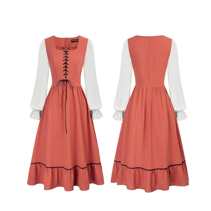 Women'S Vintage Court Medieval - Midi Dress 评论和价格