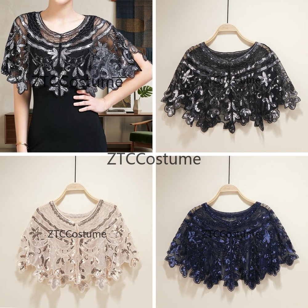 Vintage 1920s Flapper Dress wi - Evening Gown 评论和价格