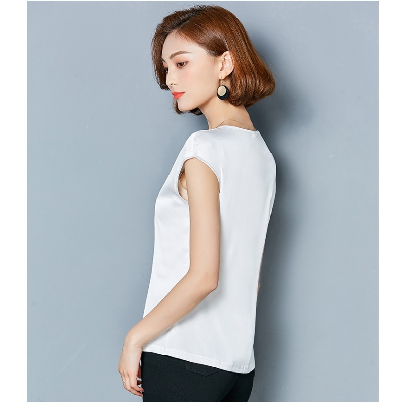 Sexy Silk vest women sleeveles - Silk Blouse 评论和价格