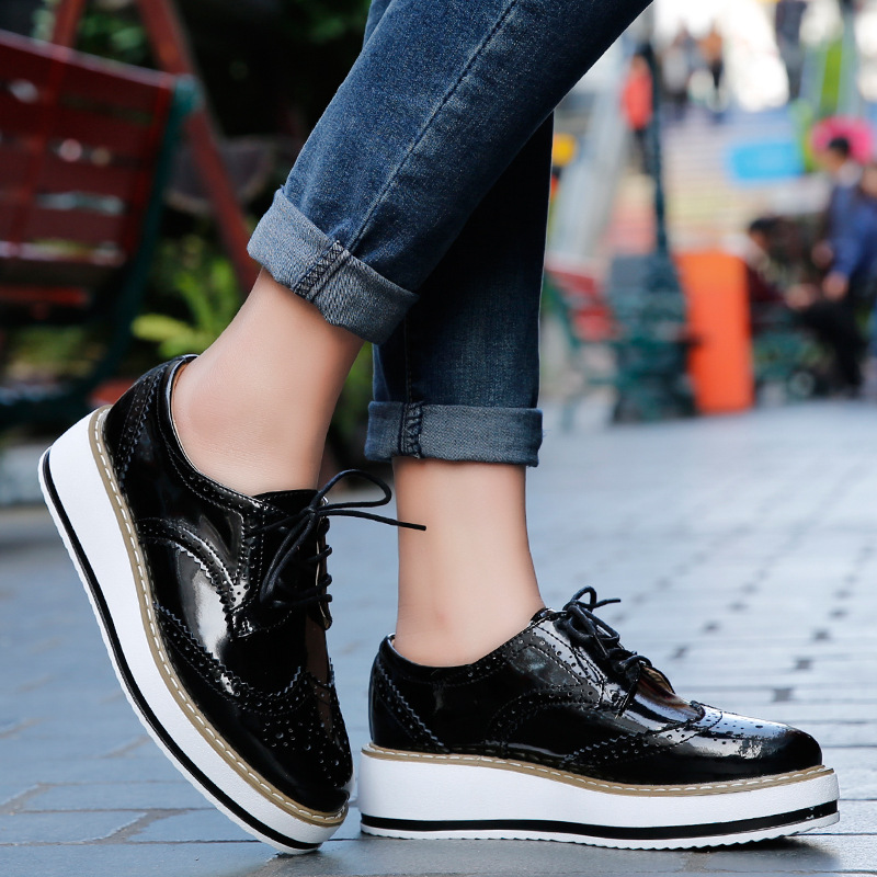 Women Loafers Shoes Leather Th - Formal Dress 评论和价格