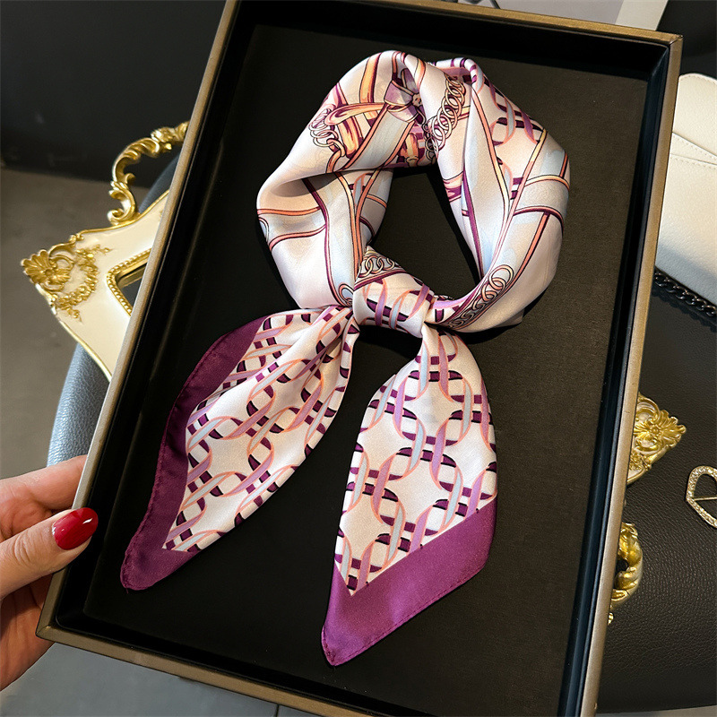 Luxury Female Square Scarf Cha - Silk Blouse 评论和价格