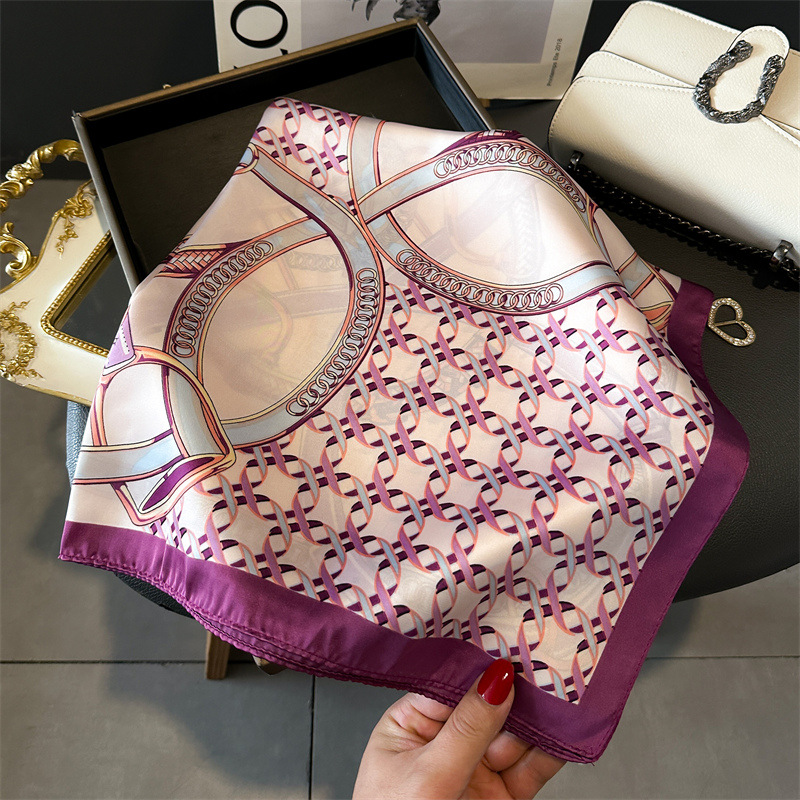 Luxury Female Square Scarf Cha - Silk Blouse 评论和价格